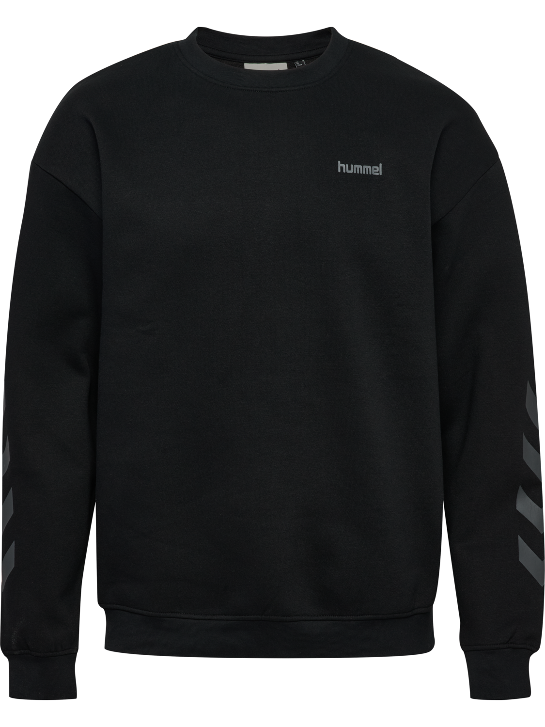 hmlKEEPER CHEVRON SWEATSHIRT, BLACK, packshot