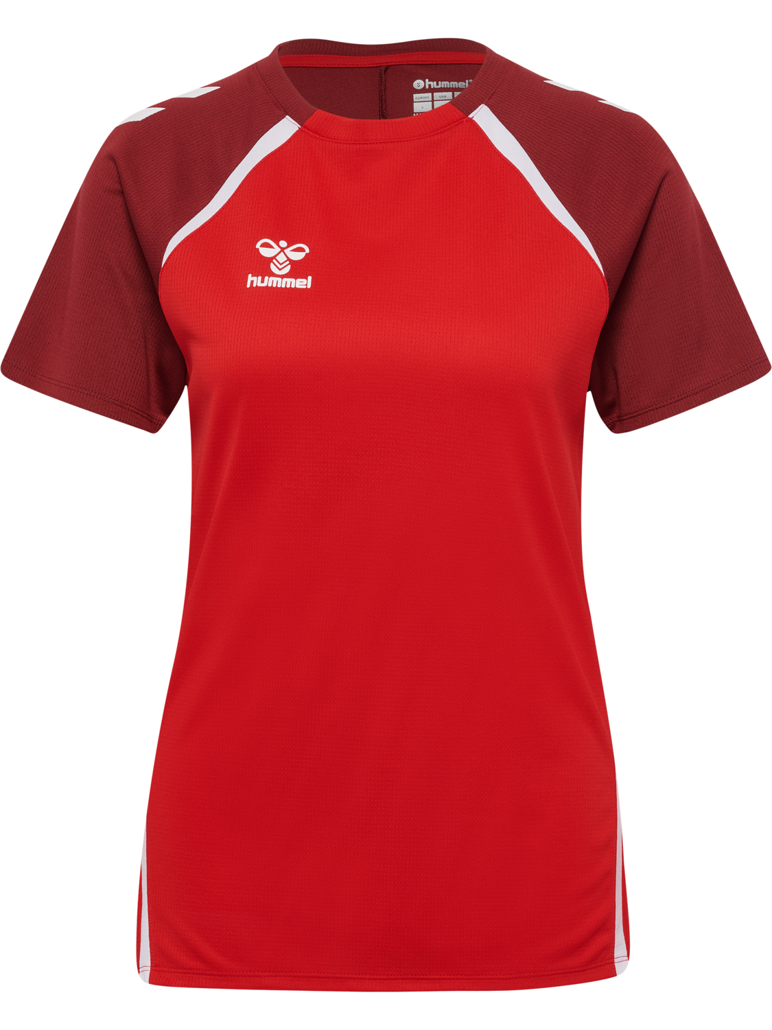 hmlLEAD 2.0 JERSEY S/S WOMAN, TRUE RED/MAROON, packshot