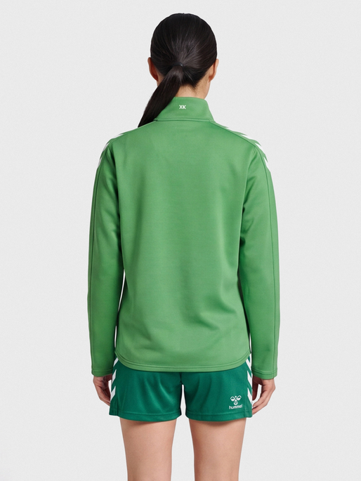 hmlCORE XK HALF ZIP SWEAT WOMAN, JELLY BEAN, model