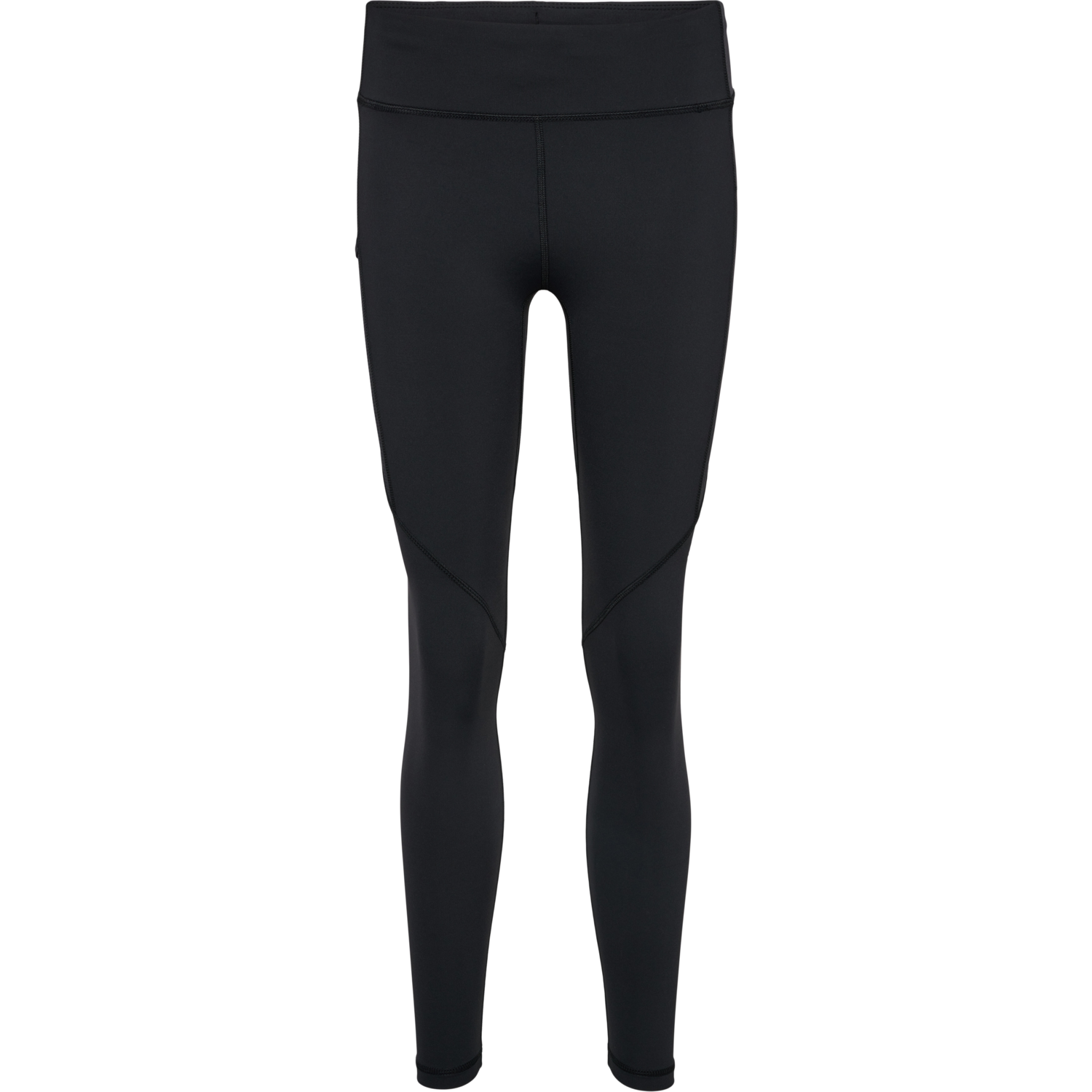 WOMEN HW LONG TIGHTS, BLACK, packshot