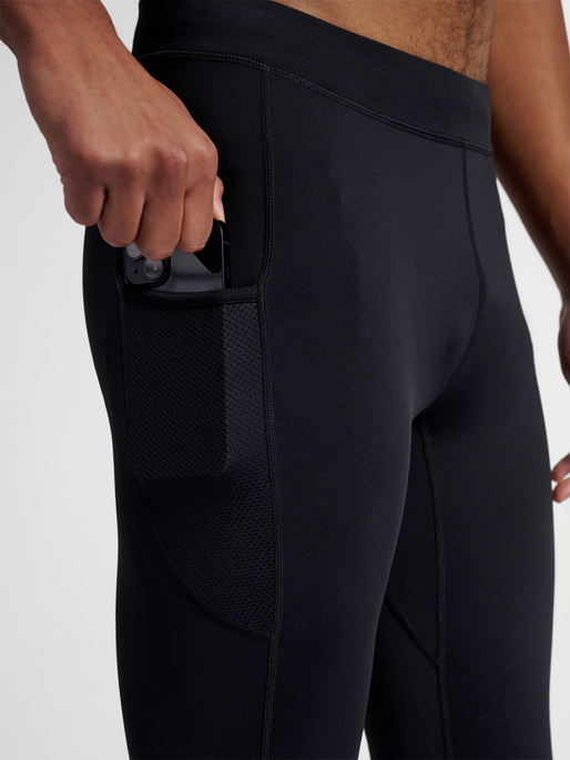 nwlRACE POCKET TIGHTS, BLACK, model