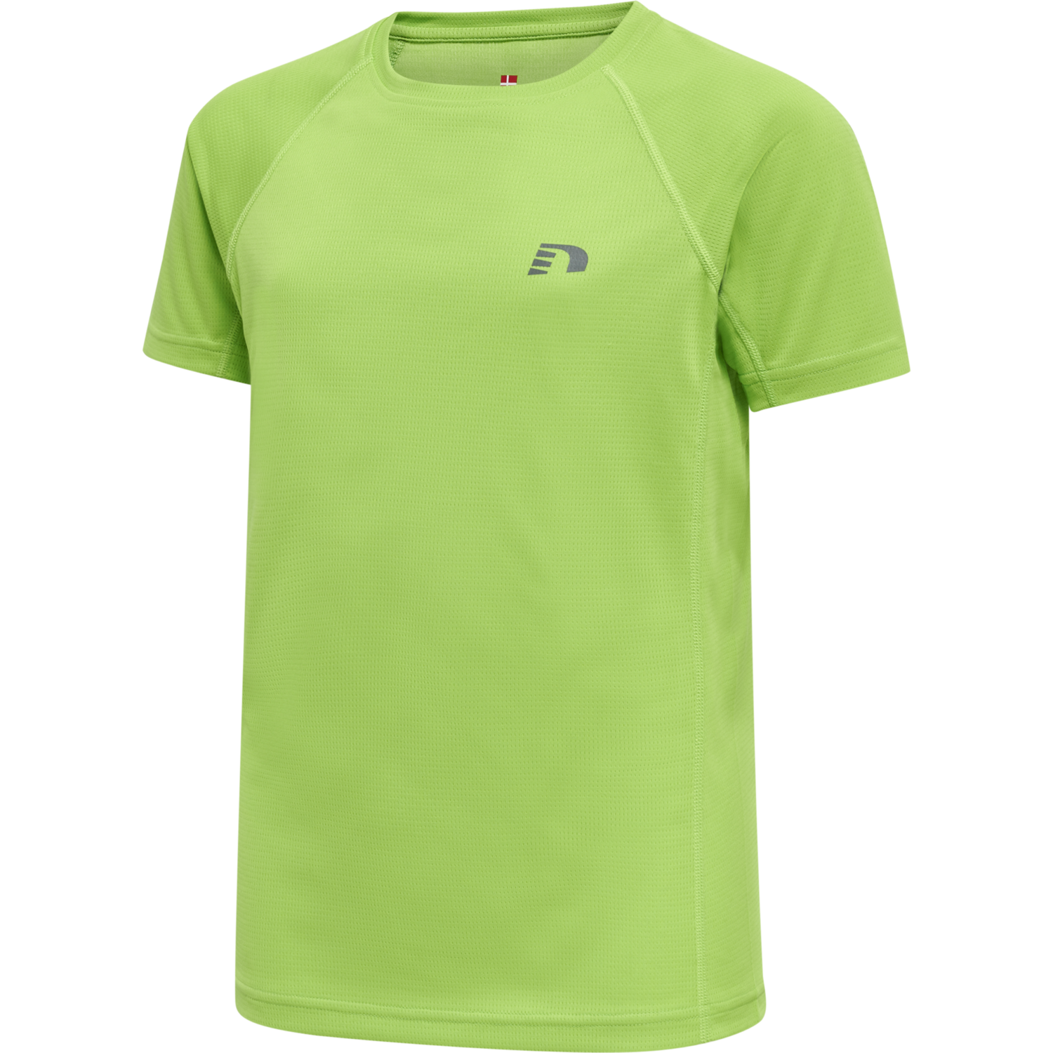 KIDS CORE RUNNING T-SHIRT S/S, GREEN FLASH, packshot