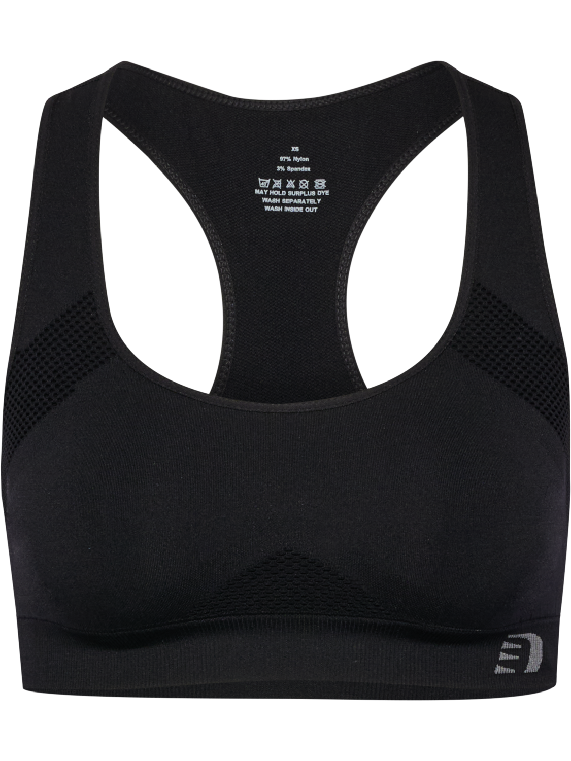 SPORTS BRA, BLACK/FIESTA_CAZOO, packshot
