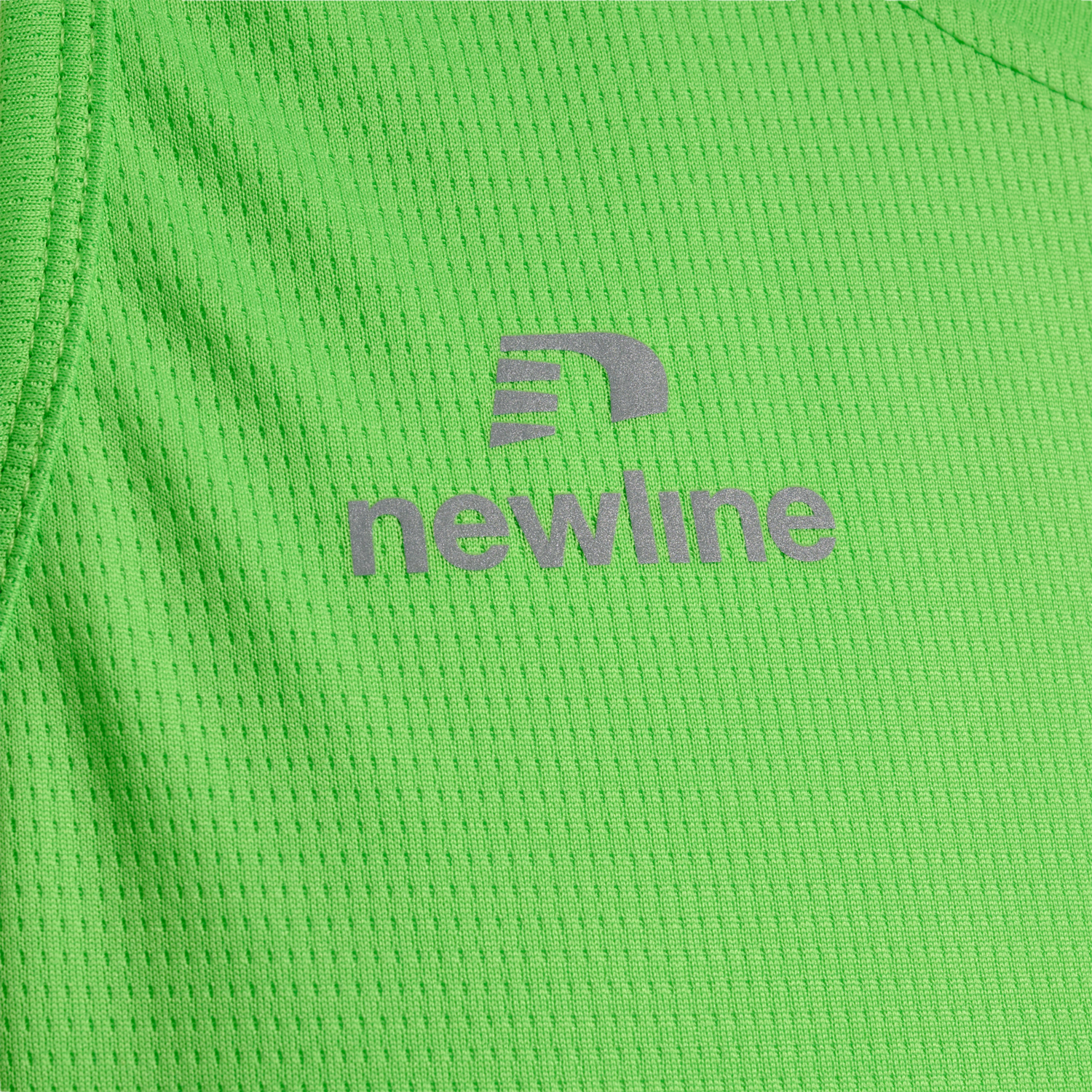 MEN'S ATHLETIC RUNNING SINGLET, GREEN FLASH, packshot